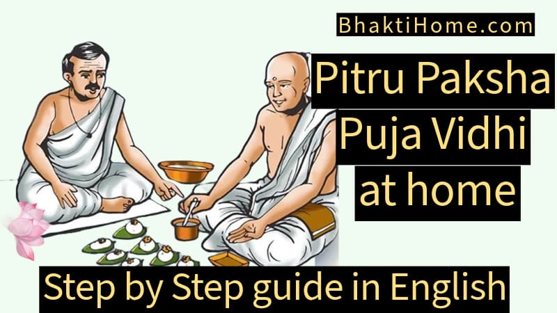 Pitru paksha puja vidhi at home in English