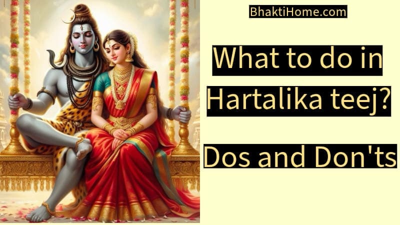What to do in Hartalika teej