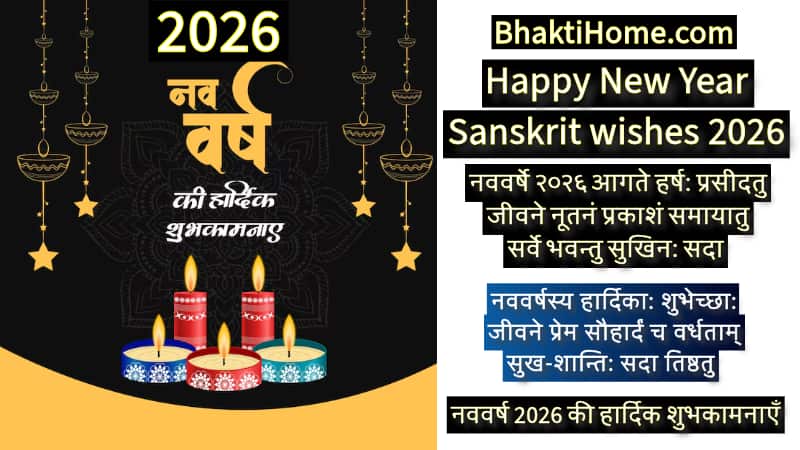 Happy New Year Sanskrit wishes 2026
